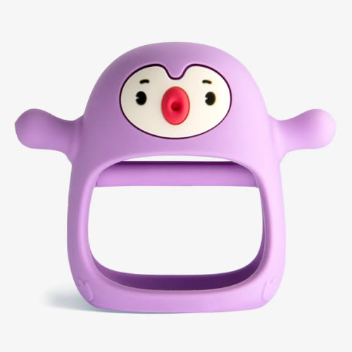 Penguin Buddy Teething Mitten | BPA-Free Food-Grade Silicone Teether for Pain Relief & Oral Development