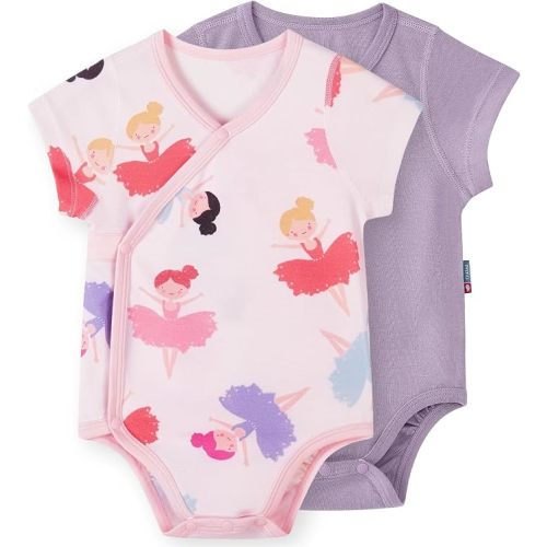 i-baby Unisex Baby Onesies Bodysuits, Newborn Onesies with Smart Outlast® Temperature Regulation, Baby Essentials 2-pack