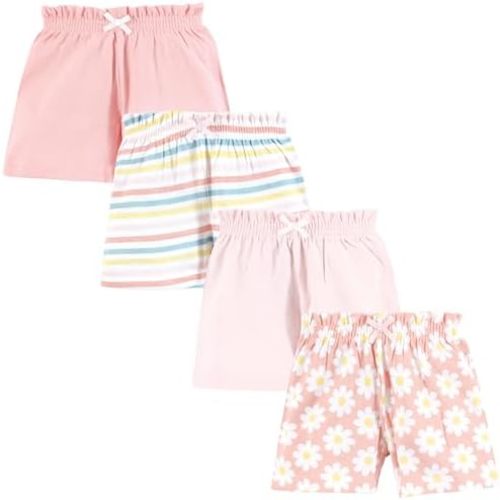 Hudson Baby Unisex Baby Shorts Bottoms 4-Pack