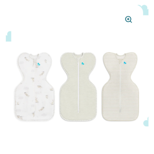 Swaddle Up™ Starter Pack 1.0 TOG Cotton Sand Cloud Bunnies
