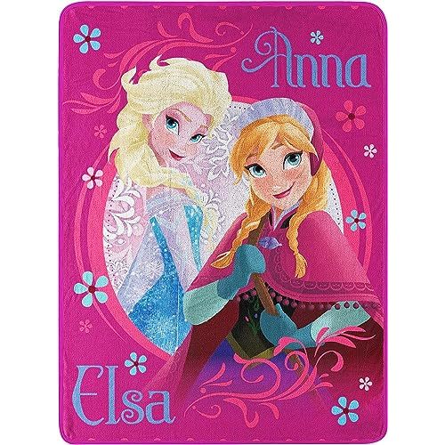 Northwest Frozen Loving Sisters Micro Raschel Throw Blanket, 46" x 60"