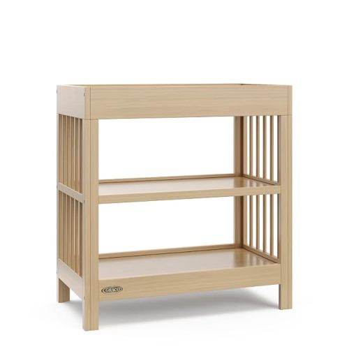 Graco Teddi Changing Table with Water-Resistant Changing Pad, Driftwood