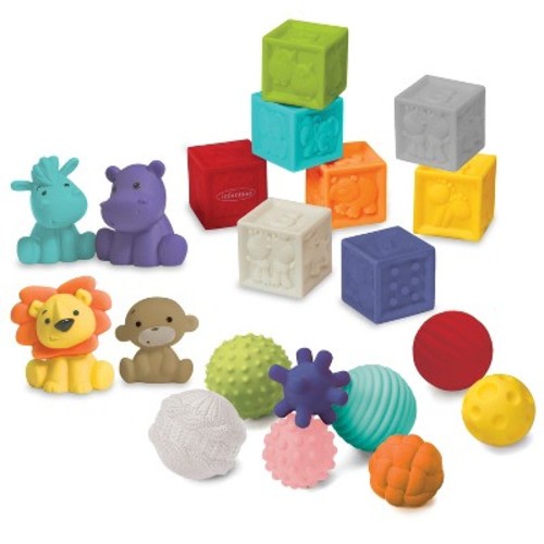 Infantino Gaga Balls, Blocks & Buddies - 20pc