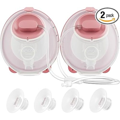 Momcozy Original V1 Pro/V2 Pro Breast Pump Replacement Accessories,Milk Collection Cups Only for Momcozy V1 Pro/V2 Pro, 2 Pack