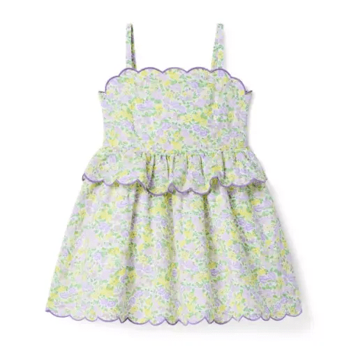 Girl Sunbeam Yellow Floral The Floral Peplum Dress by Janie and Jack