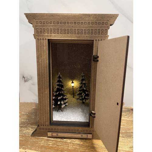 Narnia Themed Book Nook Shelf Insert - DIY Alley Book Nook Kit - Book Shelf Decor - Home Decor - Diorama - Lion - Witch - Wardrobe