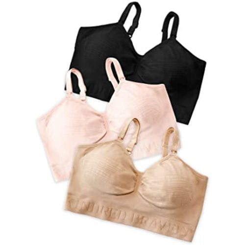 Kindred Bravely 3-Pack Hands Free Pumping Bra Wash, Wear, Spare Bundle (Medium)