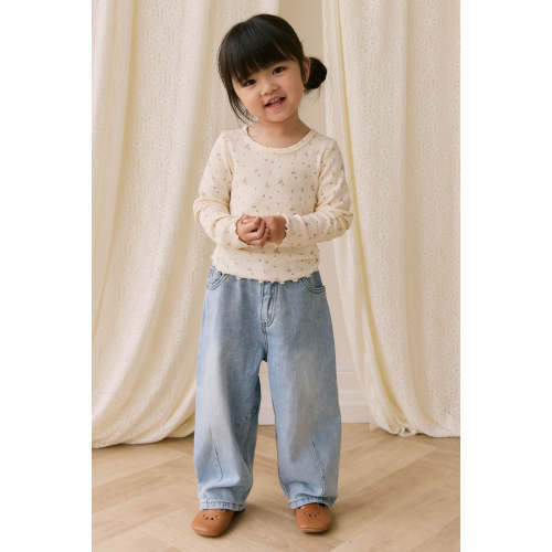 Organic Cotton Fine Rib Agathe Top - Dina Antique – Jamie Kay USA