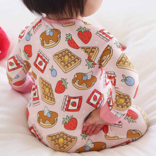 Sweet Stacks Convertible Zip Romper | Pink