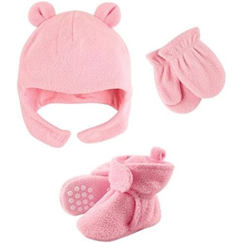 Luvable Friends Fleece Winter Hat, Mittens and Booties Set