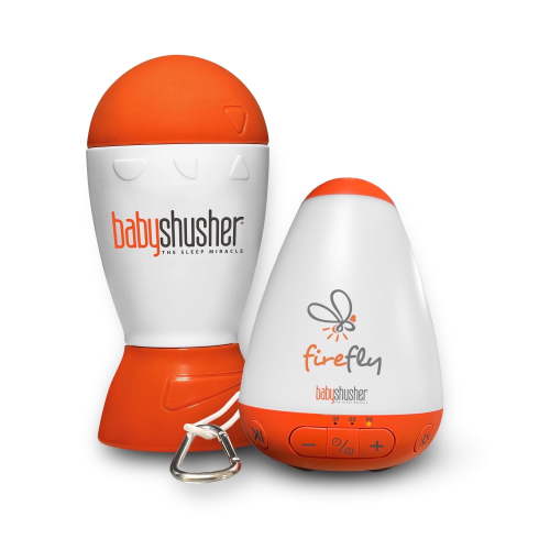 Baby Shusher & Firefly Portable Sound Machine Bundle – Newborn Sleep Soothers for Travel, Nursery, Stroller & Crib