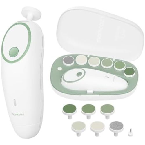 Momcozy Baby Nail File Electric, Gentle Night Light Baby Nail Trimmer
