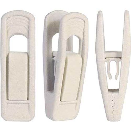 Trgowaul Velvet Hangers Clips, Pants Hangers Velvet Clips, Strong Finger Clips Perfect for Thin Velvet Hangers