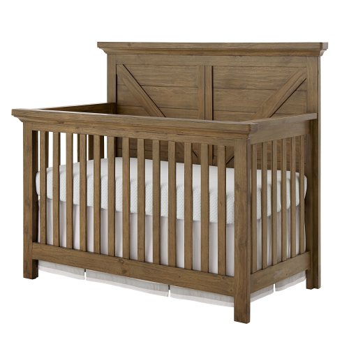 Westfield 50" Wide Traditional 4-in-1 Convertible Crib, Harvest Brown