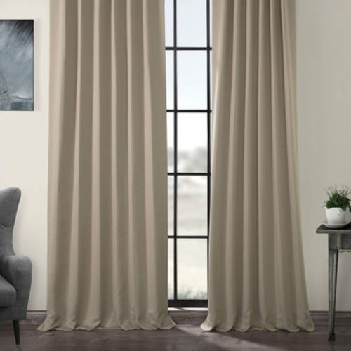 Winston Porter Betria 50" W Polyester Room Darkening Single Panel Curtain & Reviews | Wayfair