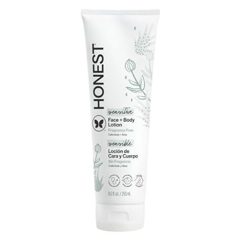 The Honest Company Face and Body Lotion, Fragrance-Free, 8.5 fl oz