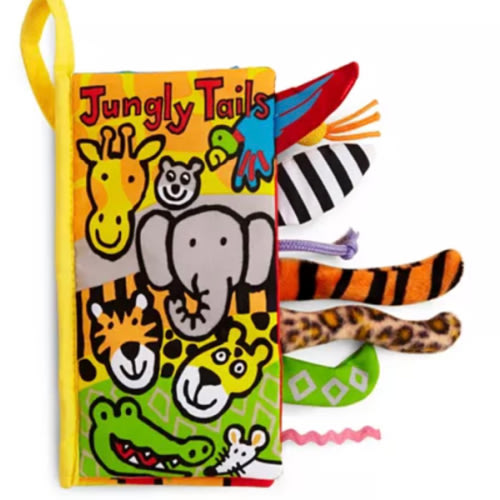 Jungly Tails Fabric Book - Ages 0+