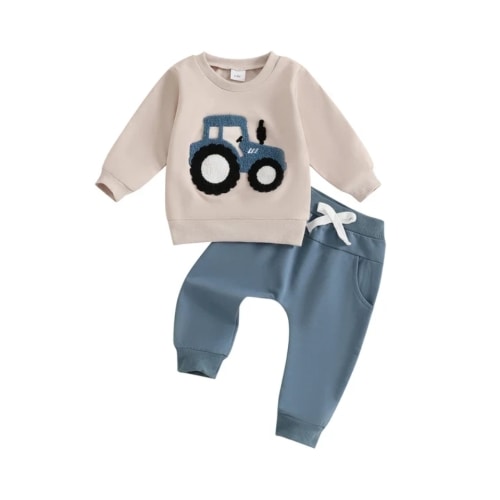 TRACTOR Joggers Outfit - Hazel & Bo