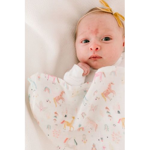 Muslin Swaddle - Unicorn Dream – Loulou Lollipop