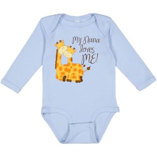 inktastic My Nana Loves Me Long Sleeve Creeper