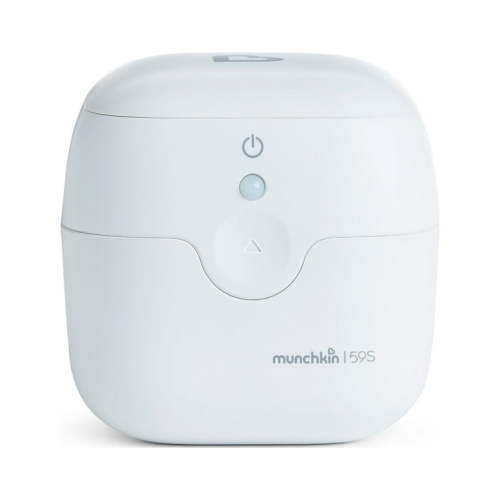 Munchkin Portable UV Sterilizer, Kills 99.99% of Germs in 59 Seconds, White, Mini UV Light Sanitizer Box