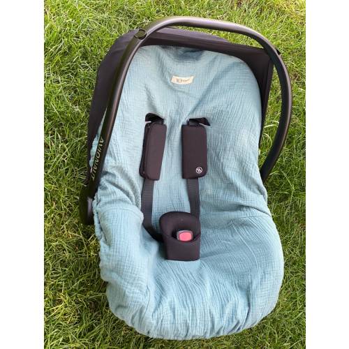 Organic OEKO-TEX®&GOTS Certified Cotton Car Seat Cover|breathable Infant Seat Liner|5-point Harness Compatible|travel Accessory|newborn Gift - Etsy