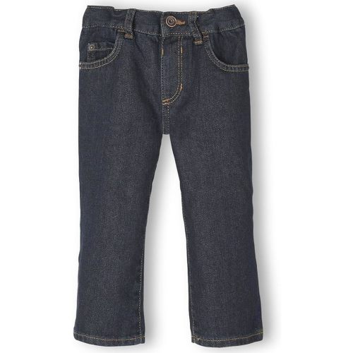 The Children's Place Baby Boys and Toddler Boys Stretch Straigh Leg Jeans, Aged Indigo/Harland, 6-9 MONTHS
