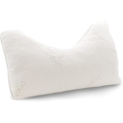 Naturepedic Organic Latex Side Sleeper Pillow - Standard/Queen Bed Pillow with Shoulder Cutout - Luxury Pillow for Back Support and Neck Pain Relief
