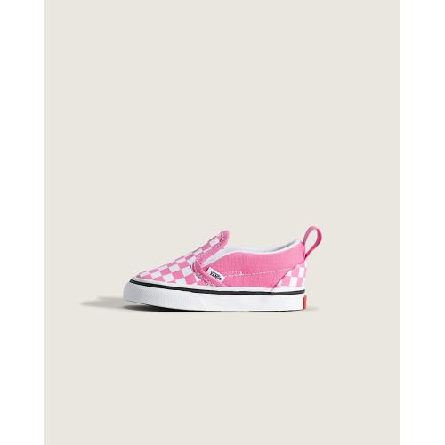 Toddler Classic Slip-On V Checkerboard Shoe in Checkerboard Fizz Pink | Vans