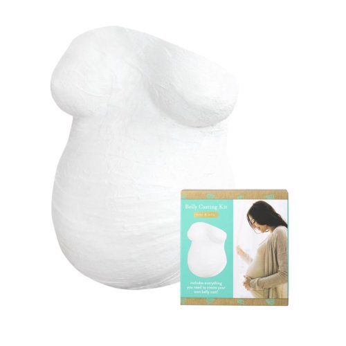 Kate & Milo Belly Casting Kit, Baby Shower Gift for Mom-To-Be, White