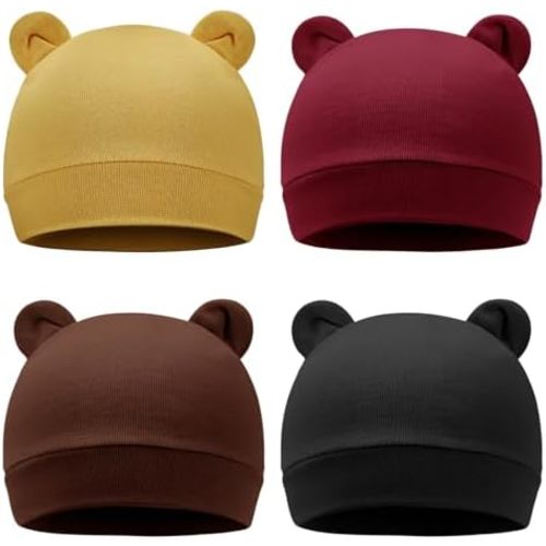 Newborn Baby Hat Infant Beanie Caps Soft Cotton Toddler Hats Newborn Hospital Hat for Baby Boy Girl Kid 0-24 Months