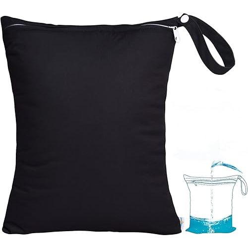 babygoal Waterproof Wet Dry Bag for Swimsuit, Reusable Bag for Travel, Food Storage, Stroller, Daycare, Baby Diapers, Yoga, Beach, Pool, Wet Clothes