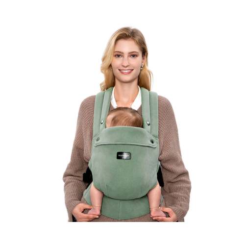 Momcozy Baby Carrier with Natural Cotton Linen - Sage Green