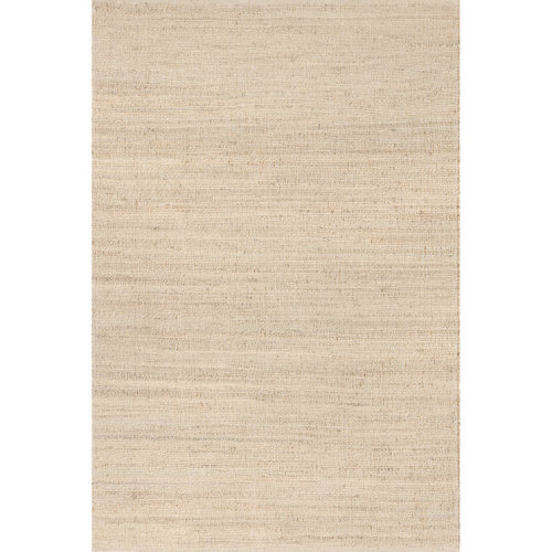 Helton Farmhouse Jute Blend Natural Tan Area Rug