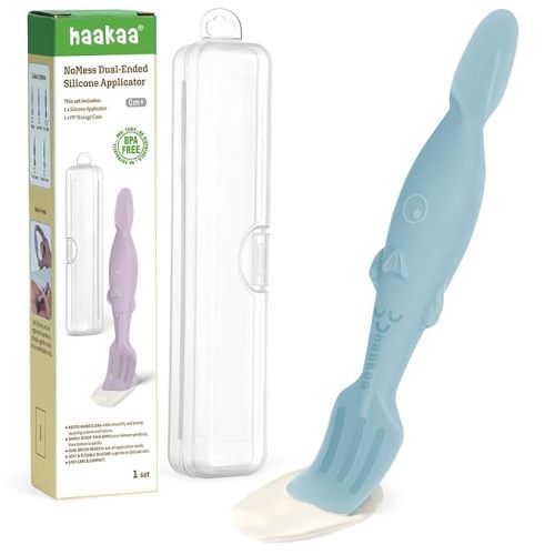 haakaa Baby Diaper Cream Spatula, Sky Blue