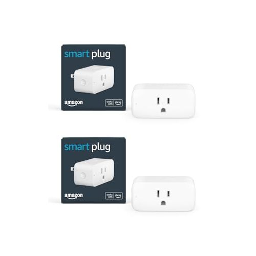 Amazon Smart Plug, Works with Alexa, Simple Setup, Endless Possibilities (2-Pack)