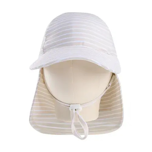 Bilbi Hat Swim Neutral Stripe | Baby Bunting AU