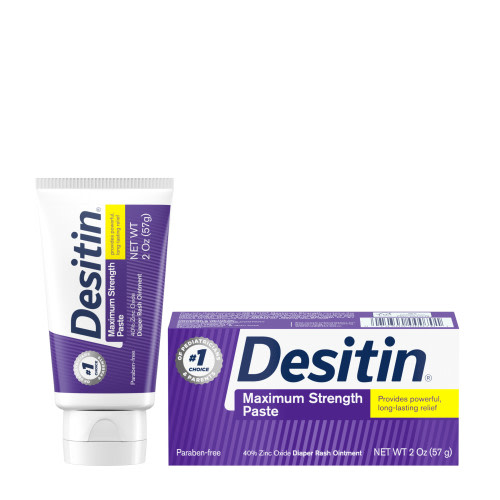 Desitin Maximum Strength Baby Diaper Rash Cream, Travel Size, 2 oz