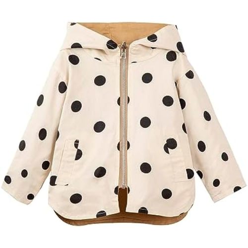 Mud Kingdom Cute Girls Hooded Jacket Reversible Full Zipper Outerwear