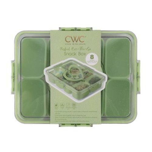 Cook With Color Sparkle with Lid Snack Box Food Storage Container Green