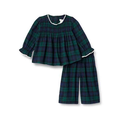 Amazon Essentials x Sofia Grainge Toddler and Baby Girls' Long Sleeve Flannel Set