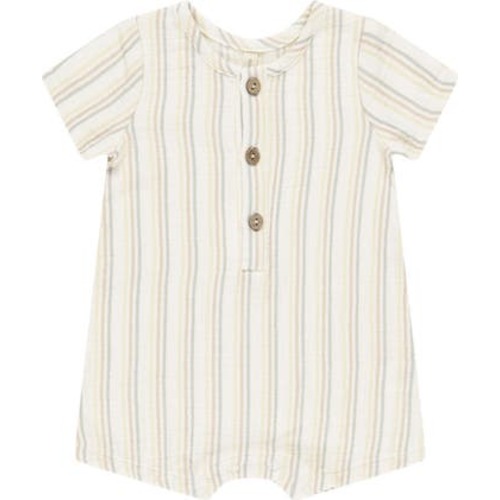 Stripe Organic Cotton Romper, 0-3M