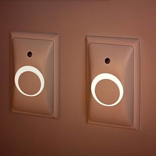 GlowGuard Baby Proof Outlet Cover & Night Light (2-Pack) | Secure & Tamper Resistant | Childproof, Babyproof, Toddler Proof, Child Safety Socket Cover | Light Sensor or Manual Toggle | Patent Pending