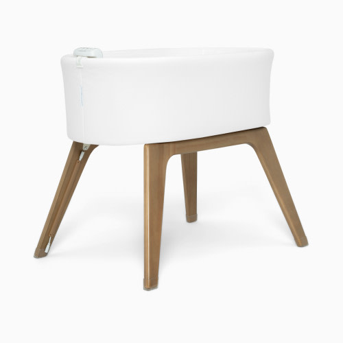 Delta Children Aero Smart Auto Glide Bassinet - White/Acorn