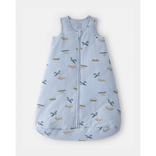 Baby Boy Plane 2-Way Zip PurelySoft Wearable Blanket - Blue | Carter's