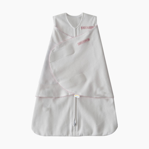 Halo SleepSack Swaddle (Cotton) - Pink Pin Dot, Newborn