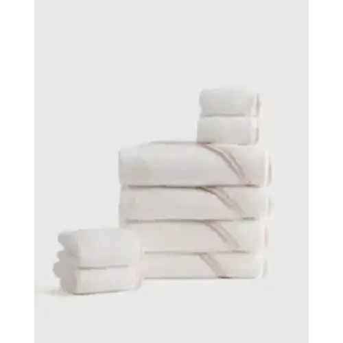 Organic Turkish Cotton Baby Bath Bundle 8-Pack (Pink)