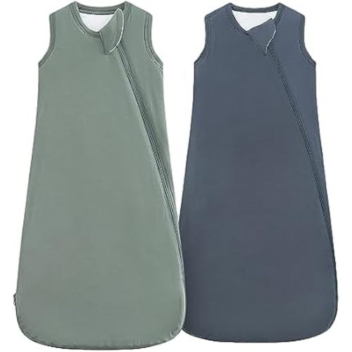 HAPIU Saco de dormir unisex de rayón hecho de bambú TOG 1.0, cremallera premium de 2 vías, manta portátil para bebé