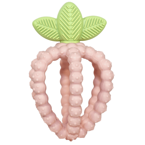 Razberry Bites Teething Toy, Pink