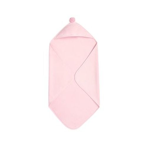 Super Soft Pom Pom Baby Hooded Towel , Pink